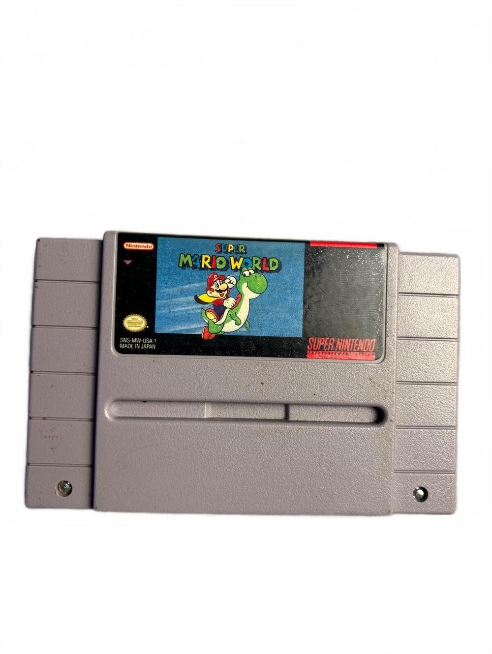 Super Mario World Super Nintendo Game Cartridge